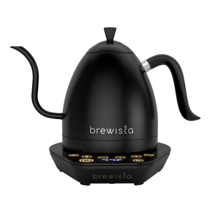 Brewista Artisan Gooseneck Kettle - Black with Black Base, 600ml