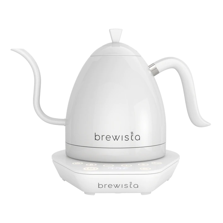 Brewista Artisan Gooseneck Kettle - White with White Base, 600ml