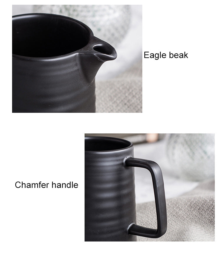 Crop 02 Ceramic V60 Coffee Set Black