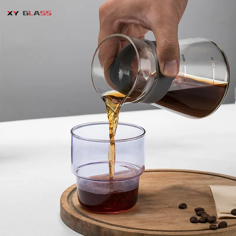 Crop High Borosilicate Glass V60 Coffee Set