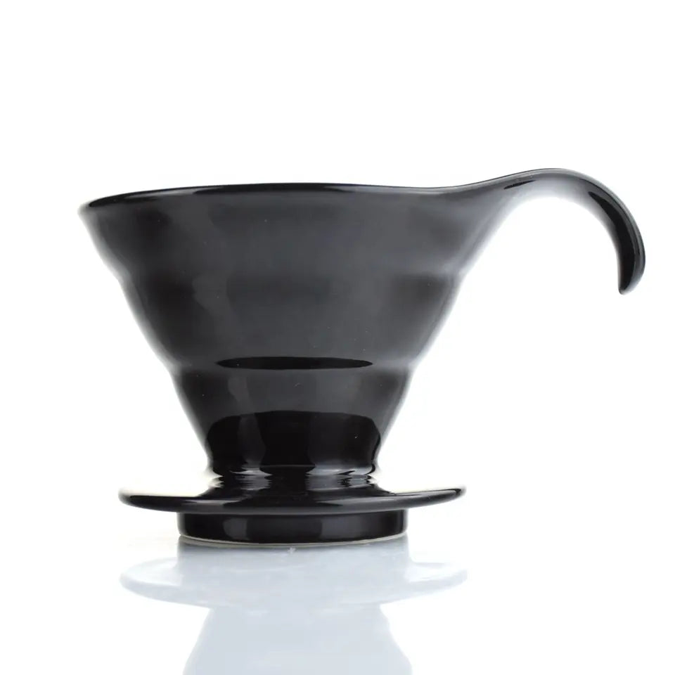 Crop 02 Ceramic V60 Coffee Dripper Black
