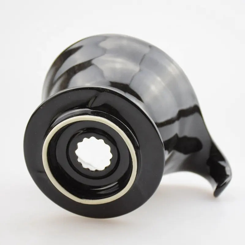 Crop 02 Ceramic V60 Coffee Dripper Black