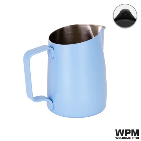 WPM 450ml Sky Blue Milk Pitcher Round Spout