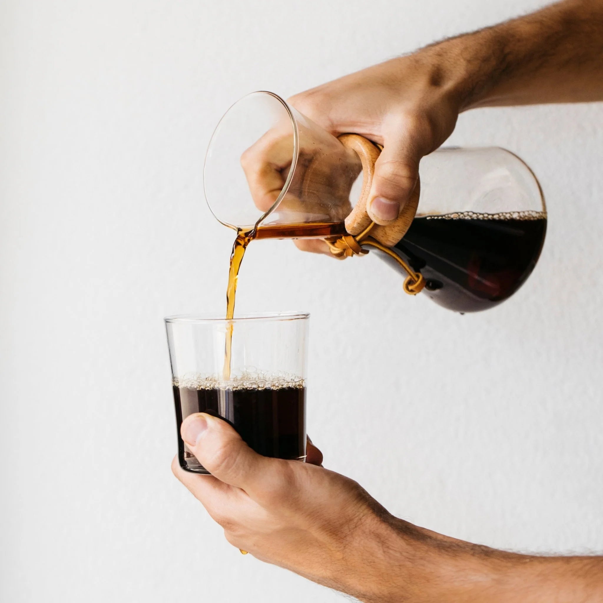 Crop 600ml Chemex Classic Glass Coffee Pot Wooden Handle Heat Resistant