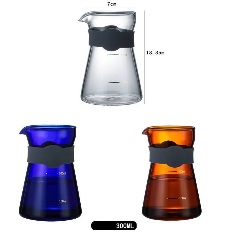 Crop High Borosilicate Glass V60 Coffee Set