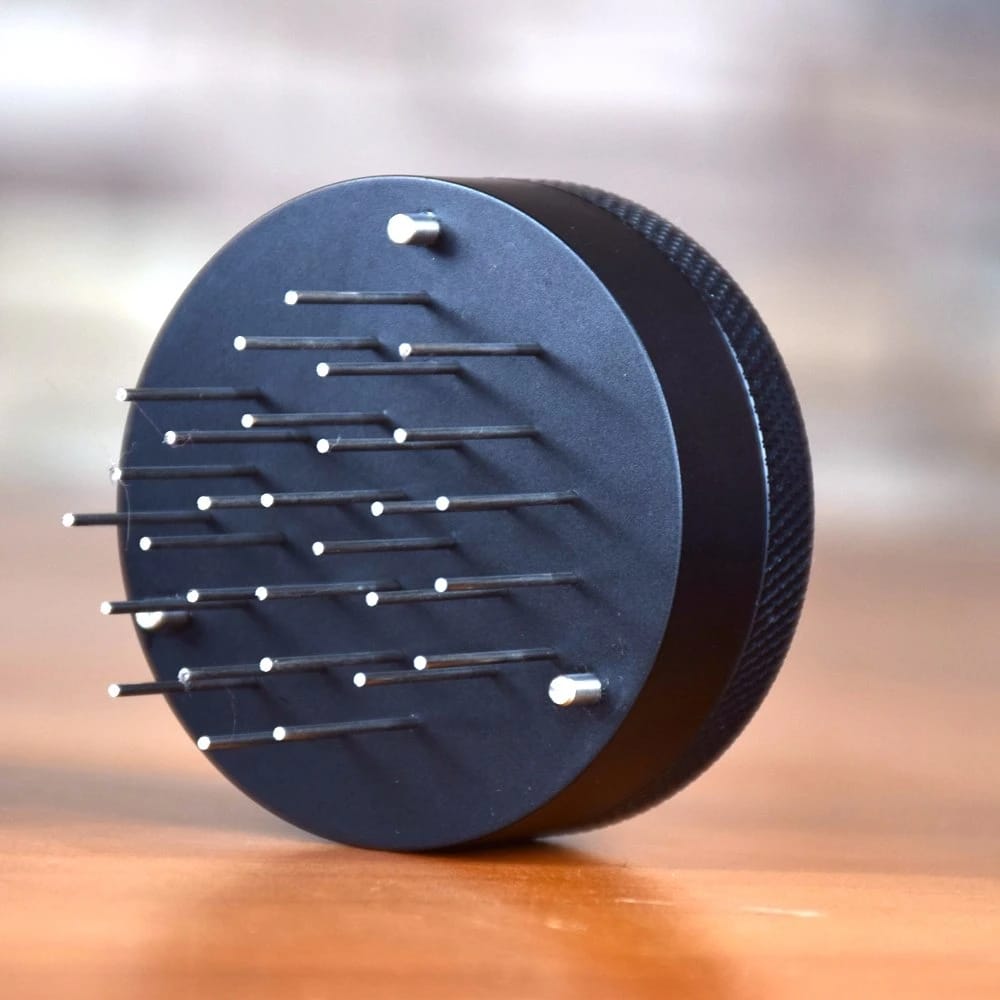 Crop 58mm Coffee Espresso Needle Tamper Tool Black