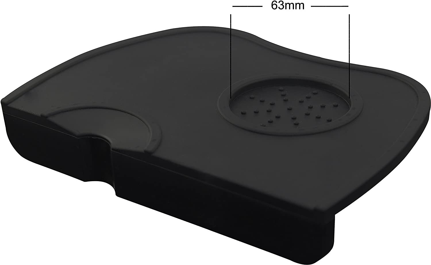 Crop 12.5x17.5cm Silicone Corner Mat, Tamper Mat Coffee