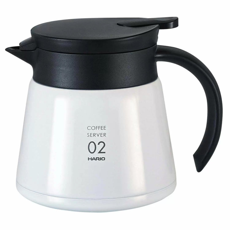 Hario V60 Insulated Stainless Steel Server White 600ml