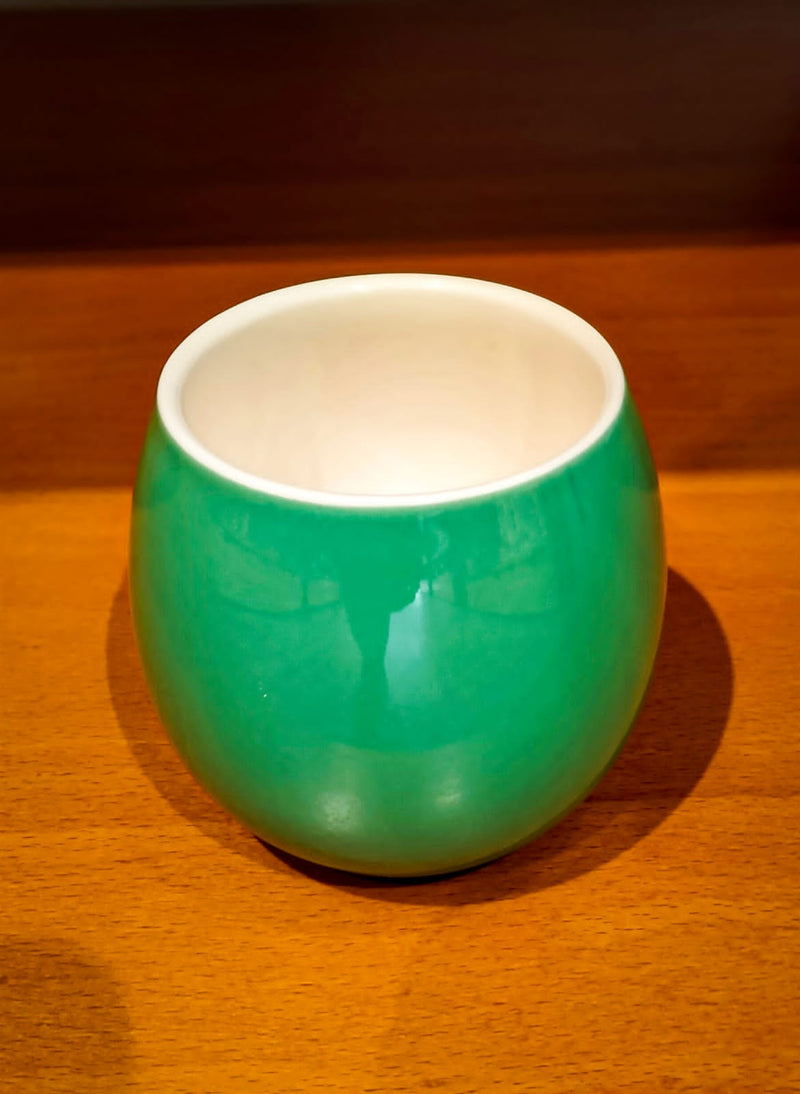 Crop 160ml Green Color Ceramic Coffee Cup