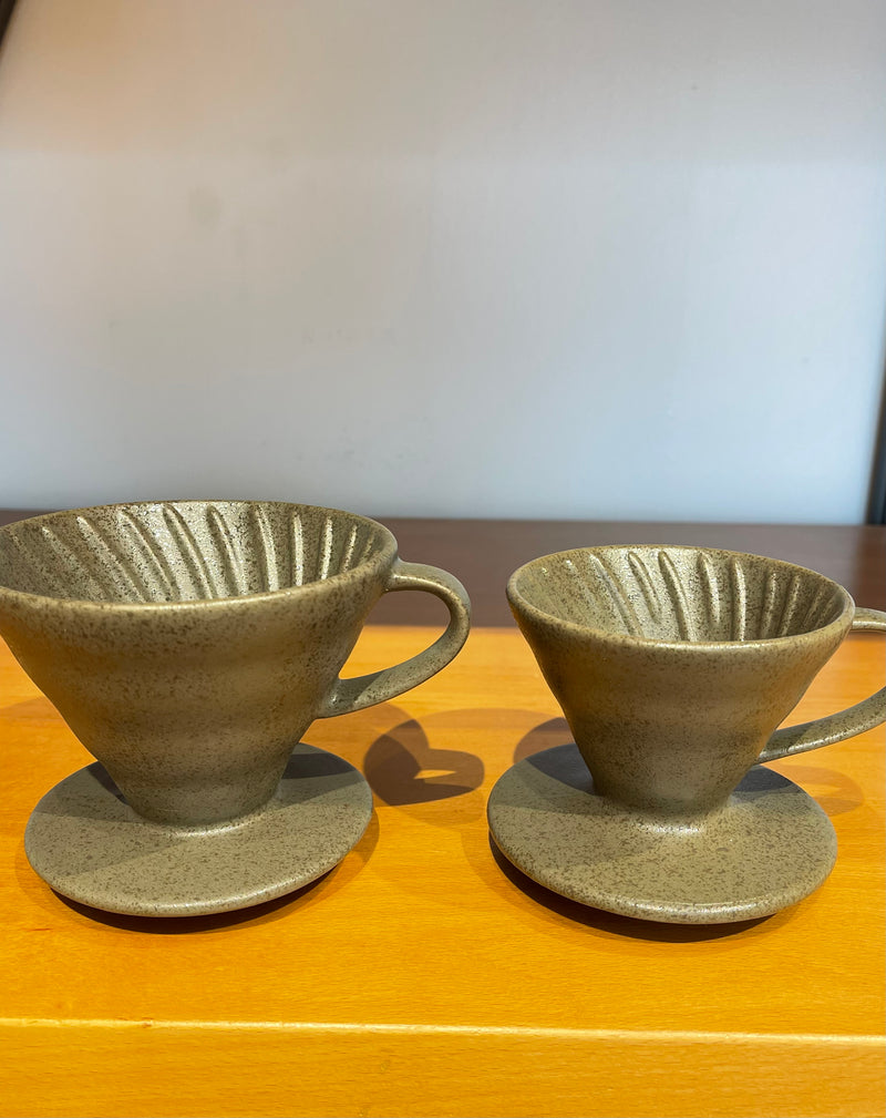 Crop V60 Ceramic Coffee Dripper Granite, Model: 01/02