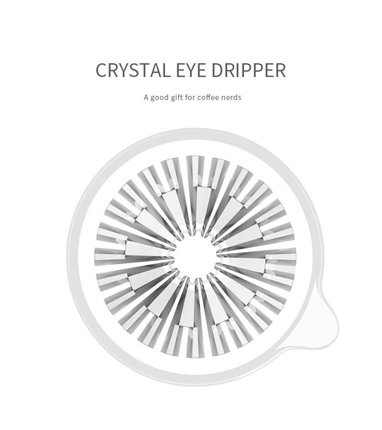 Timemore 00 Crystal Eye dripper Transparent White