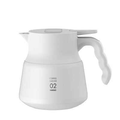 Hario V60 Insulated Stainless Steel Server PLUS White 600ml