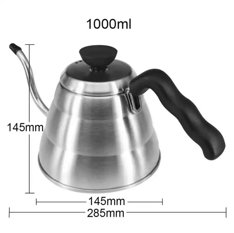 Crop 1L / 1.2L Coffee Kettle Silver Without Thermometer