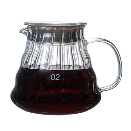 Crop 500ml Glass Coffee Server Pot, Model: 02