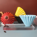 Crop 02 V60 Ceramic coffee Dripper - With Wooden Base