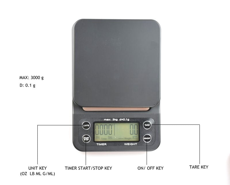 Crop Scale with Timer 3KG 0.1G Electronic Scale