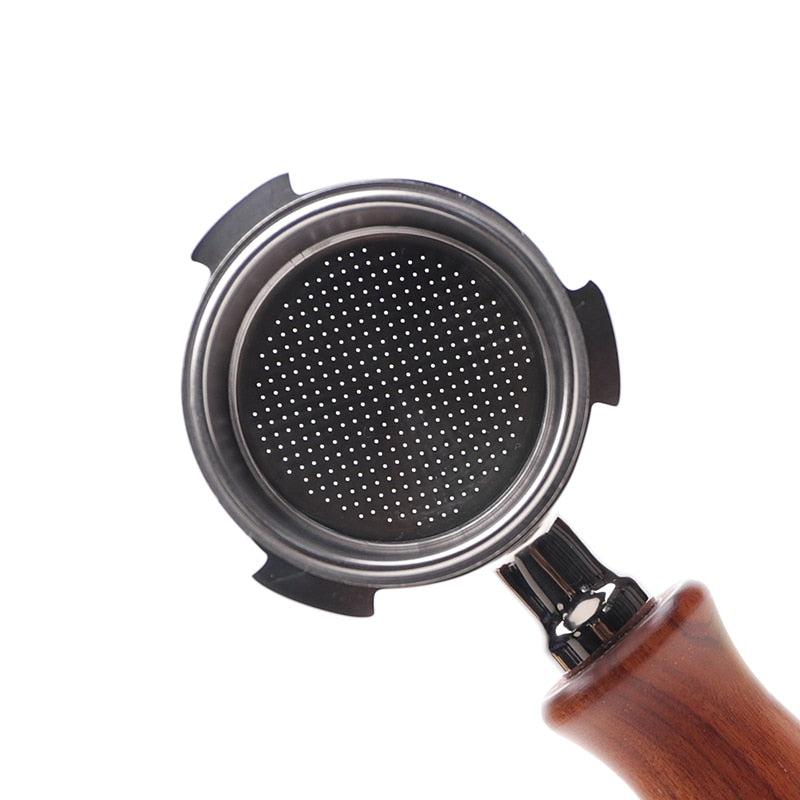 Crop 54mm LM Style  Portafilter Bottomless Professional Wood Handle Accessories For Breville