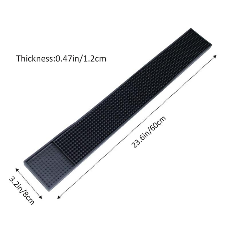 Crop 8x60cm Silicone Service Bar Mat Heavy Duty