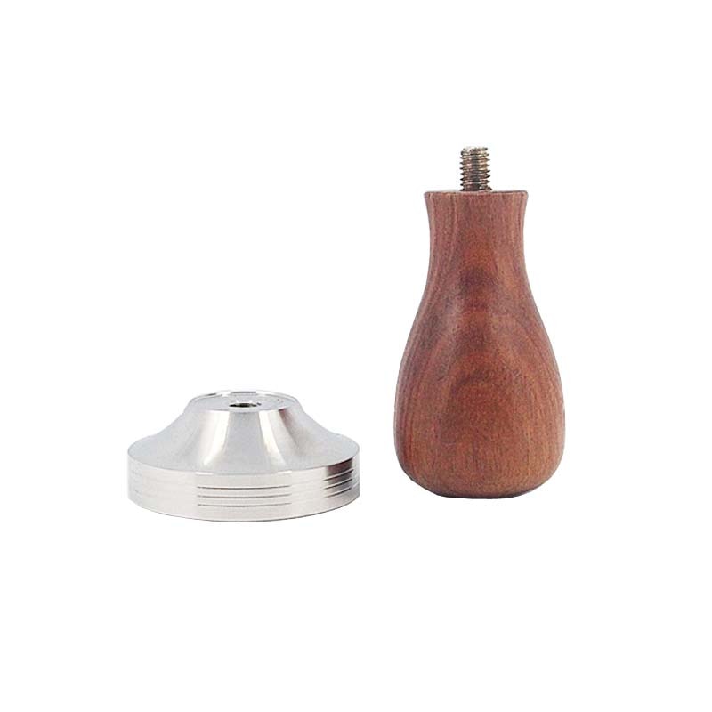 Crop 58mm Ripple Type Wooden handle Coffee Tamper