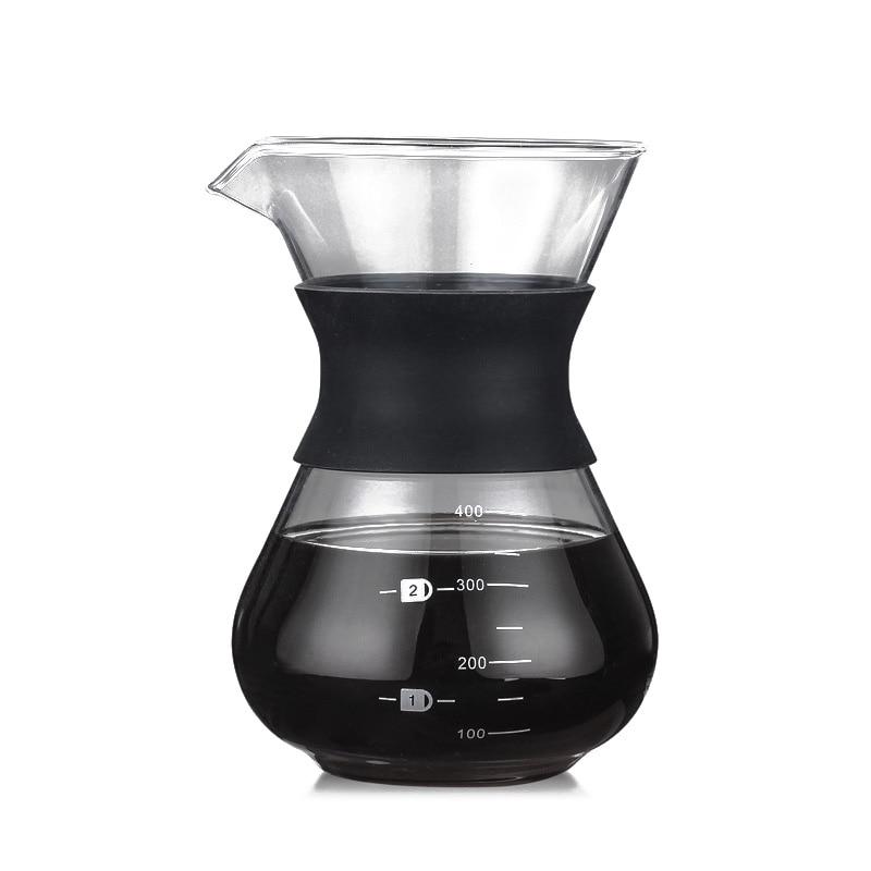 Crop 400ml Chemex Classic Glass Coffee Pot Plastic Handle, Coffeemaker