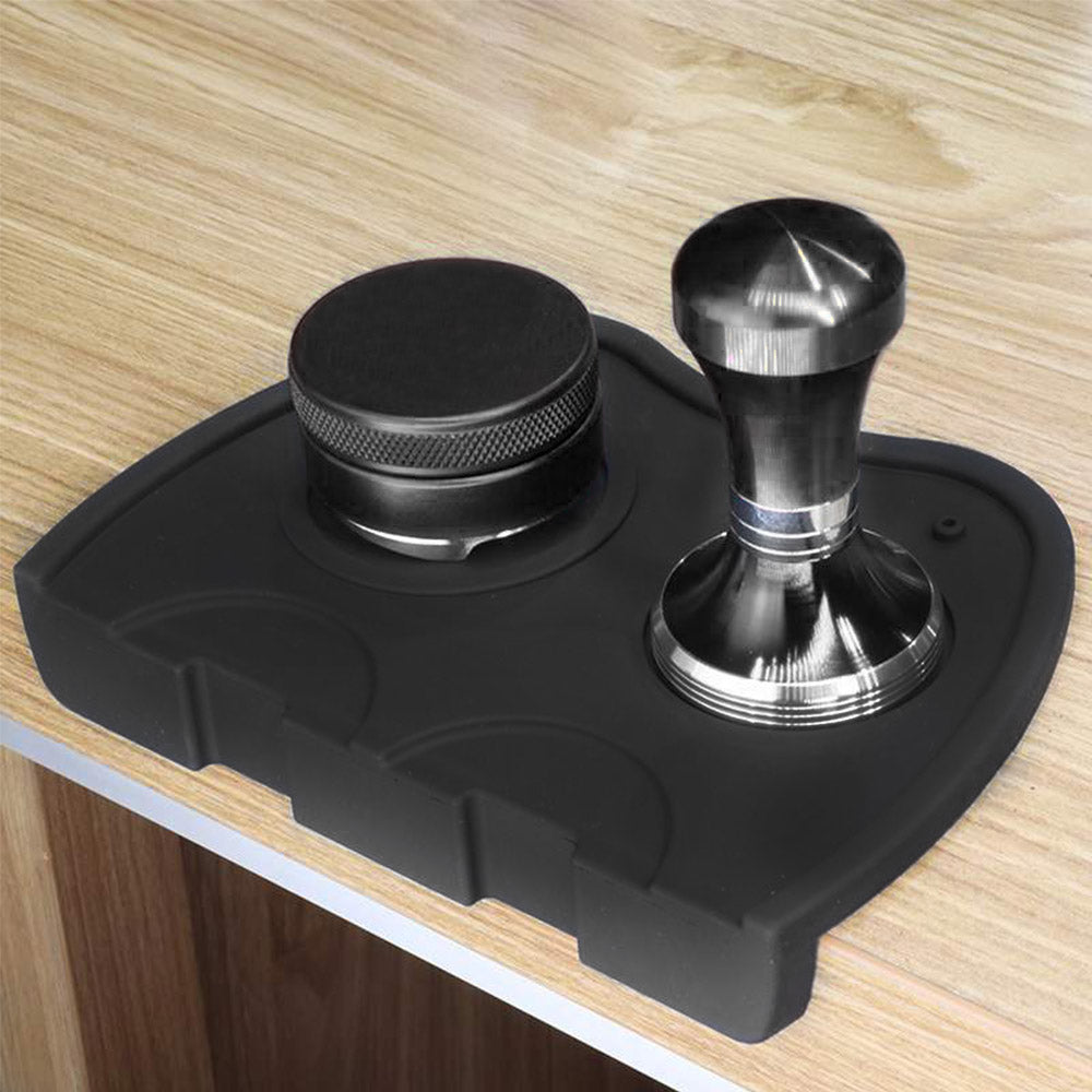 Crop 15x21.5cm Silicone Corner Mat, Tamper Mat Coffee