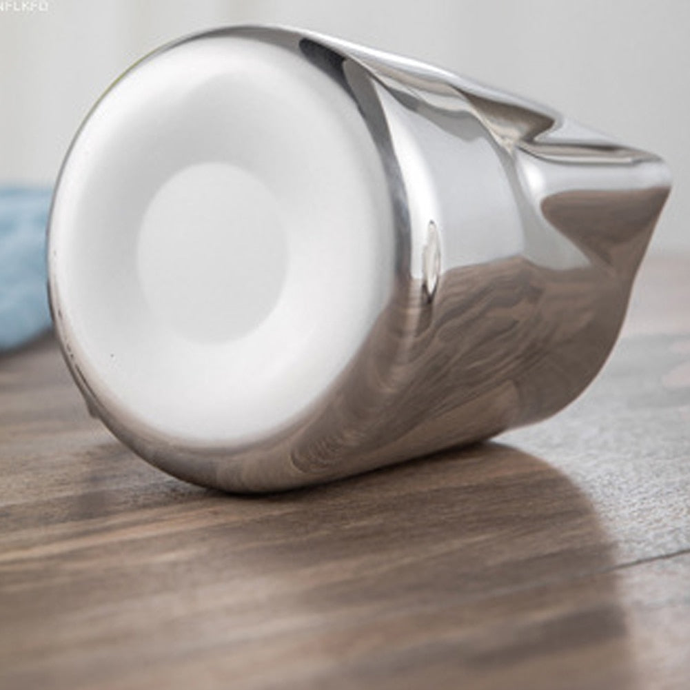 Crop 350/600ml Silver Milk Pitcher Jug