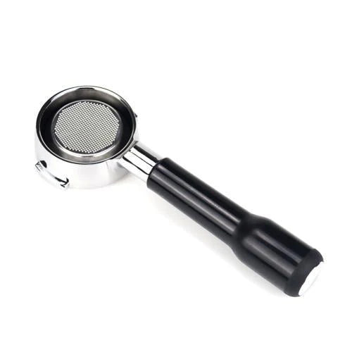 Crop Stainless Steel Bottomless Portafilter 58mm Black