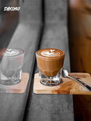 Crop 133ml White Coffee Glass Cup For Cortado