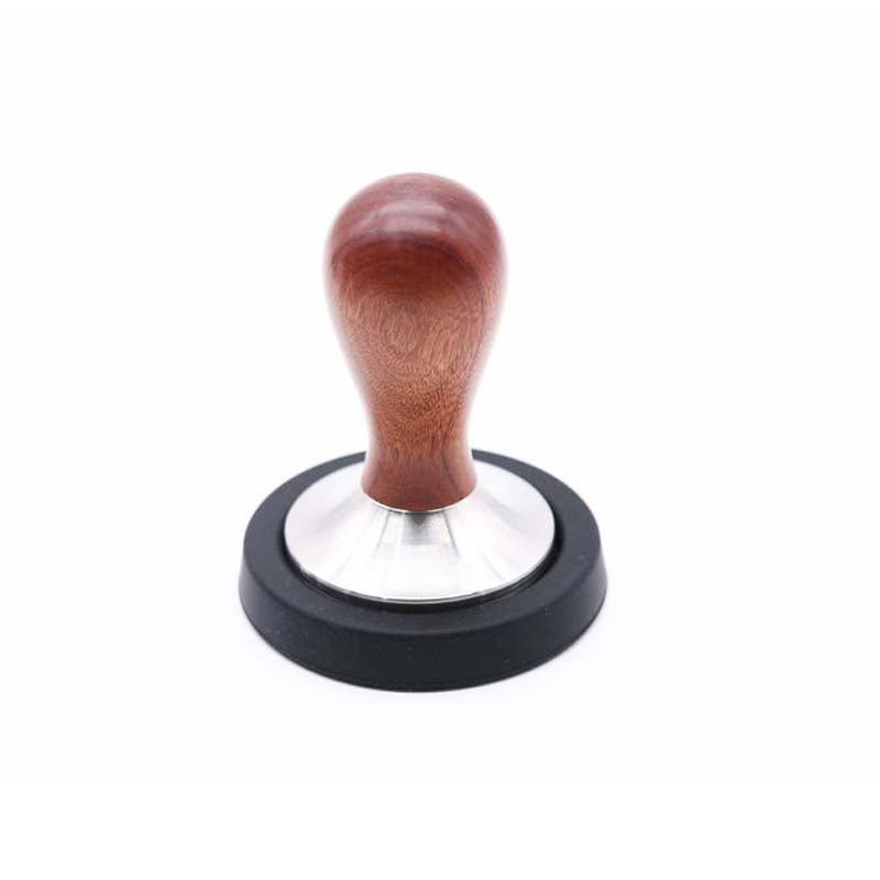 Crop 58mm Ripple Type Wooden handle Coffee Tamper